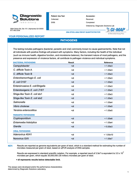 DARM ANALYSE KIT: GI-MAP® Stuhltest + Interpretation